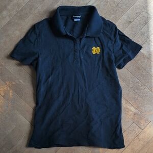 Champion Notre Dame Embroidered Woman's Polo Size L